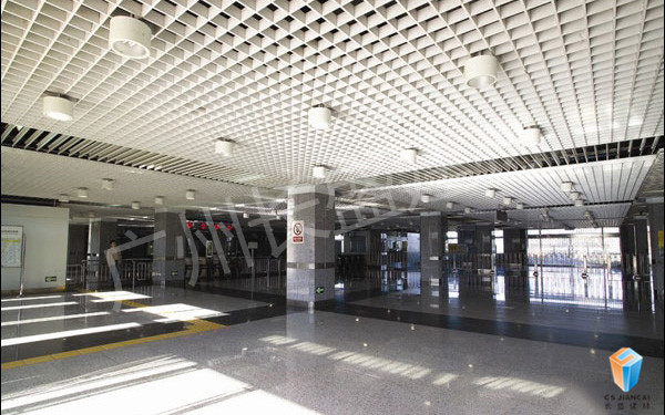 长盛建材铝格栅吊顶实例应用效果图