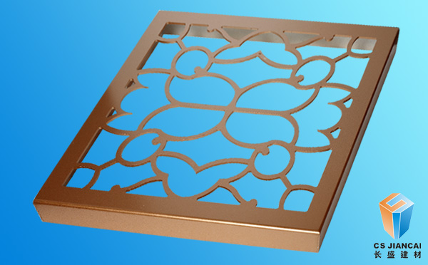 金色艺术镂空氟碳铝单板