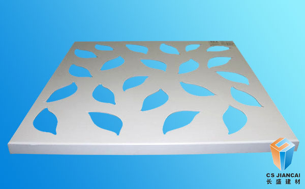 灰色氟碳艺术镂空铝单板实拍