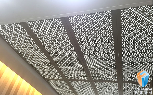 艺术镂空铝单板室内吊顶应用效果图