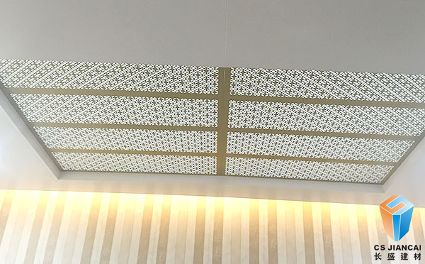 艺术镂空铝单板室内装饰天花效果图