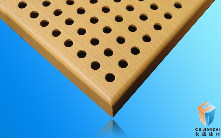 木纹冲孔铝单板边角