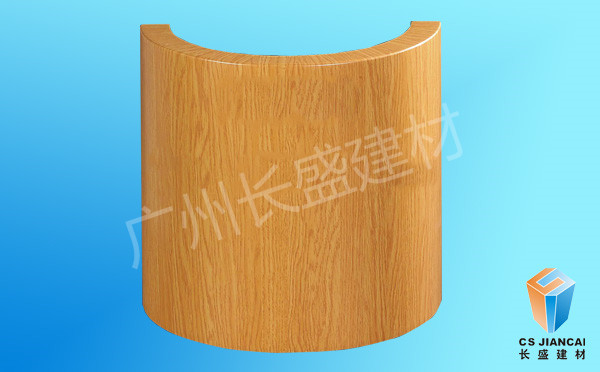 木纹弧形包柱铝单板